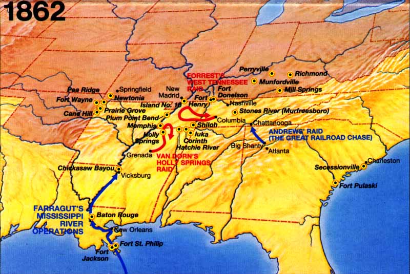 Seven Days Battle Civil War Map